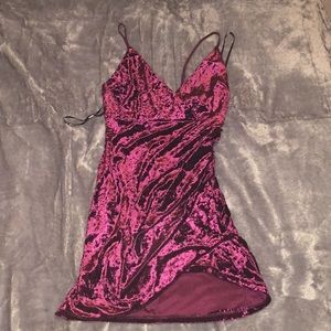 Velvet mini dress